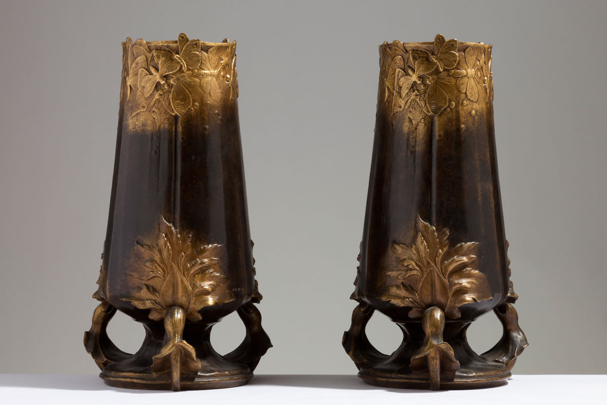 Pair of Leon Kann Vases